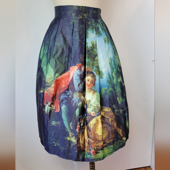 The Four Seasons: Spring, 1755 by Boucher statement skirt - Picture 3 of 14